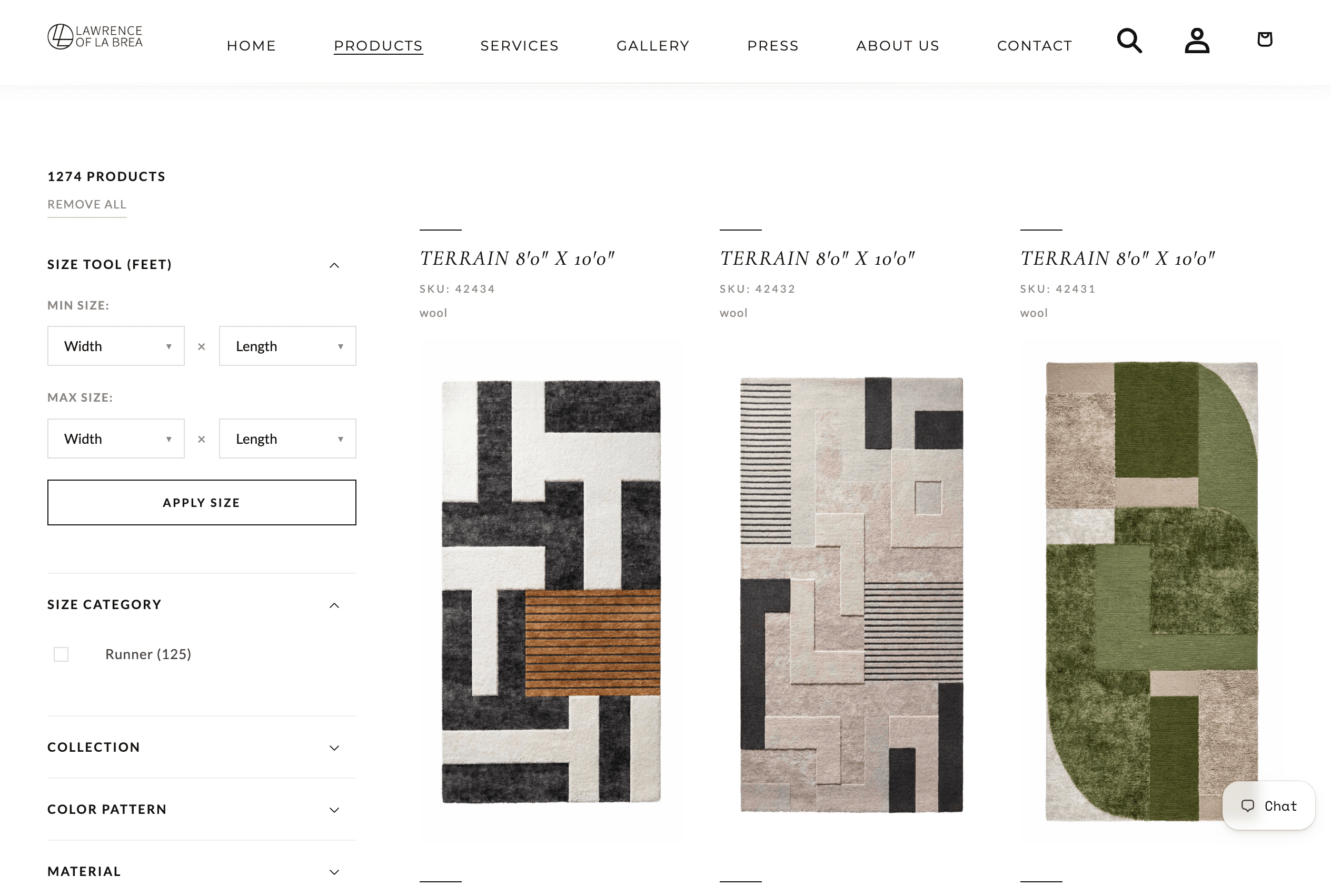Shopify storefront — product view